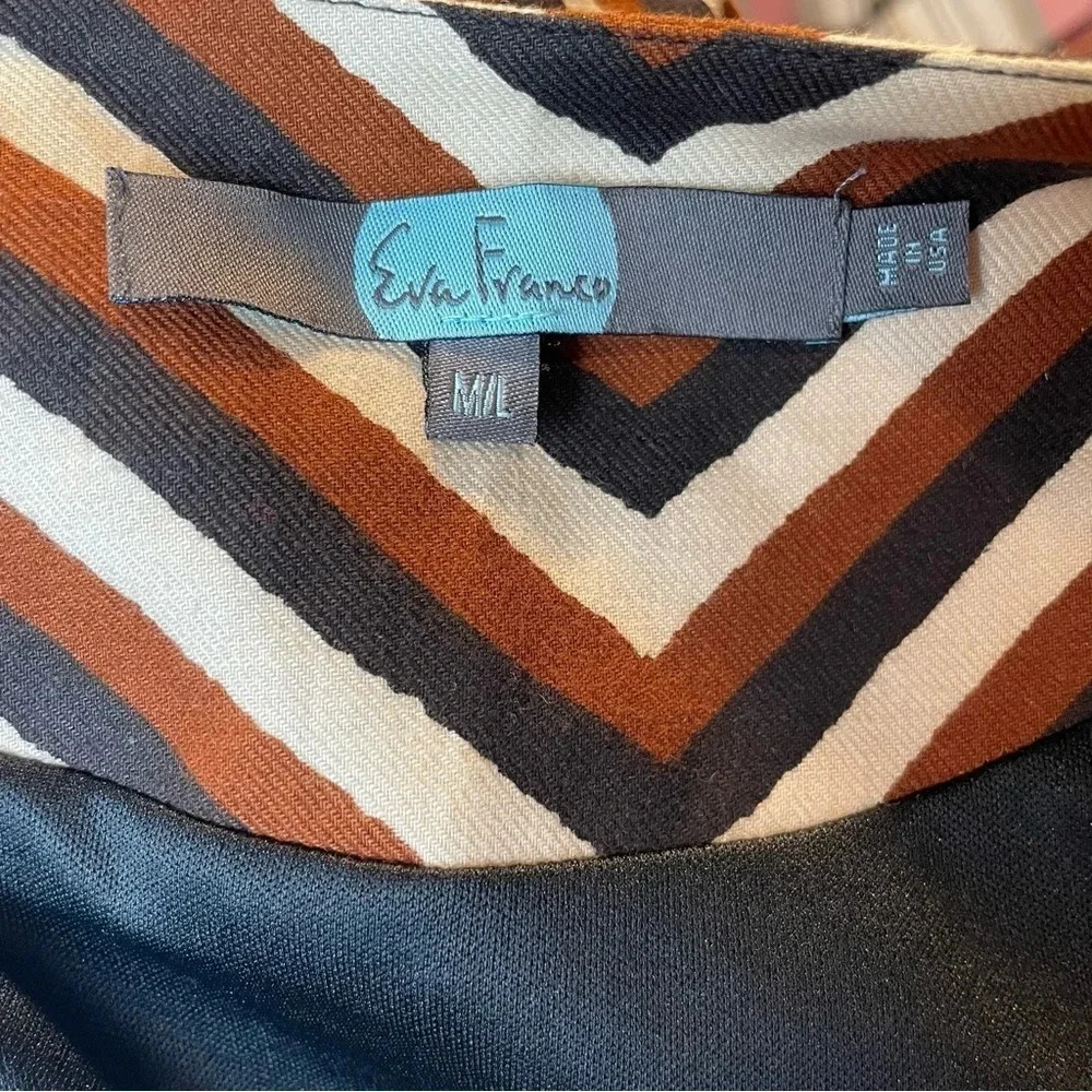 Anthropologie Eva Franco Chevron Car Coat - Picture 8 of 8